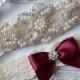 Wedding Garter - Bridal Garter - Pearl and Crystal Rhinestone Garter and Toss Garter Set-Style 200