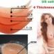 Thicker Silicone bra Adhesive stick Invisible PUSH UP Enhancer inserts Strapless