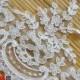 One yard natural white embroidery applique lace for wedding dress decoration, 12A90 SKU: 7J12