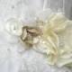 Bridal corsage, sash, belt, wedding flower sash, wedding sash, bridal gown sash, flower belt, flower sash belt, dress sash
