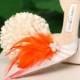 Bride Shoe Clips Orange Tangerine & Ivory Pearls / Rhinestone Crystal. Statement Couture Bridal Bridesmaid Engagement. Mint Blue Red Purple