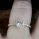 Morganite & Diamond Round Halo Engagement Ring 3/4 Eternity 1ct 6mm 14k 18k White Yellow Rose Gold Platinum Custom made Wedding Anniversary