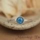 Delicate Kyanite Engagement Ring - Bezel-Set Solitaire in Sterling - Kyanite Promise Ring - Unique Denim Blue Bridesmaid Ring