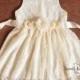 Ivory Lace Girls Dress, Flower Girl Dress, Lace Girl Dress, Rustic Lace Dress, Ivory Lace Flower Girl Dress, Junior Bridesmaid dress