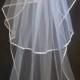 White Wedding Veil, Three Layers