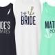 The Bride, Bride's Mates Or Mate Of Honor Flowy Racerback Tank