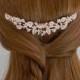 Rose Gold Hair Comb, Wedding Hair comb, Rose Gold headpiece, Swarovski, Rhinestone hair comb, Bridal headpiece, Ivy Hair Comb