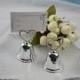 10 Pcs Silver Bell Wedding Place Card Holder