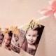 Pink And Gold First Birthday Decorations. Ready To Ship. 12 Month Photo Banner. First Birthday Garland