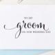 To my Groom on our wedding day Card, To my Groom Card, Wedding Day Card Groom, Groom Card, Sweet love note for bride, Wedding gift WCP02