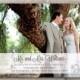 Picture Wedding Invitations. PDF. Modern design. print at home. just married. eloped (1042)