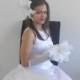 Bridal Hair Flower.White Lily Bridal Fascinator,Crystal Flower Bridal Fascinator,Birdcage Veil Bridal Headpiece