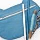 Blue Cosmetic Bag Linen Cat Makeup Bag Cats Pencil Case Toiletries Bag Makeup Organizers Zipper pouch Mother Day Gift Girlfriend Gift