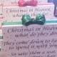Christmas In Heaven poem table top display handmade memorial decor