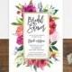 Printable Watercolor Bridal Shower Invitation 