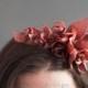 Red Flower Crown, Red Flower Headband, Red Hair Flowers,Red Flower Girl Crown, Wine Colored Flower Crown,Wine Hair Flowers