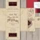 Wedding invitation Set Harry Potter Marauder's Map - Invitation and RSVP - Digital file