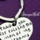 Hand Stamped KeyChain thank you for raising the man of my dreams Wedding Gift Mother In Law Mother Of the Groom key chain ring