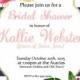 Pink Floral Stripes Invitation - Bridal Shower, Baby Shower, Brunch, Birthday (can Be Changed To Anything) Party Invite - Digital Download