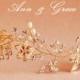 Golden Blossom Hair Vine, Crystal and Pearl Bridal Headband, Floral Hair Vine, Rhinestone Wedding Headpiece