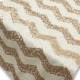 Chevron Champagne Gold Blush and White Sequin Table Runner 14x108