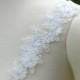Set of Two Detachable Ivory Beaded Lace Straps to Add to your Wedding Dress it Can be Customize