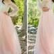 Blush Pink Skirt - Full Length, Floor length Tulle Skirt, Extra Full Skirt- Bridesmaid dress, Engagement Dress