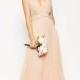ASOS WEDDING Deep Plunge Super Full Pleated Maxi Dress