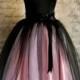 Black And Pink Tutu Skirt For Women. Ballet Glamour. Retro Look Tulle Skirt