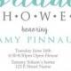 Bridal Shower Invitation, Blue And Grey And White, Floral - Invite - Digital Download - Customize