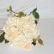 Ivory Silk Peony Bride's Bouquet
