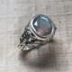 The Ivy Ring in Faceted Labradorite and Sterling