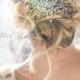 Gold, Antique Gold, Silver Boho Headpiece, Opal Flower Hair Crown, Hair Vine Wreath, Wedding Headband - 'ZOYA'