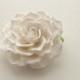 Romantic wedding flowers White flowers Bride Flower hair piece  Hair clip polymer clay flower