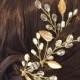 Set of 3 bridal hair pins, wedding hair accessories, pearl hair pins, bridal hair accessories, wedding hair pins, gold hair pins, hair pins