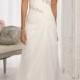 Simple A-line Sweetheart Lace Ruching Sweep/Brush Train Chiffon Wedding Dresses - Elegant Evening Dresses