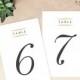 PRINTABLE Table Number DIGITAL Table Numbers Wedding Table Number - Little Carabao Studio - 