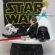 Star Wars Darth Vader Stormtrooper Bride and Groom Funny Wedding Cake Topper Jedi Sith Lightsaber Awesome Groom's Cake