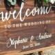 Welcome To Our Wedding Sign - Wedding Decoration - Wedding Sign - Rustic Weddings - Welcome Sign - Wedding Accessories - Wooden Wedding Sign