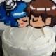 Cake Topper - Wedding Cake Topper - 8 Bit Wedding Cake Topper - 8 Bit Cake Topper