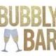 Bubbly Bar Banner Sign // Bachelorette Decorations Banner // Bridal Shower Decor // Champagne Bar