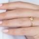 gold anniversary rings for her - anniversary ring - 14K gold ring - gold geometric ring - geometric jewelry - Classic Diamond G