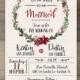 Winter Wedding Invitations • Wreath • 'Tis the Season to be Married • DIY Printable