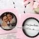 Beter Gifts®Bridesmaids / Bachelorette Wedding décor Pink mini Photo Frame Table Place card holder