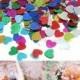 200Pcs Multicolor Wedding Sparkle Love Heart Confetti Table Decoration