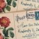 Vintage Postcard Wedding Save The Date Cards Handmade By Avintageobsession On