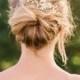 Freshwater Pearl Hair Comb  Hair Comb Beaded Hair Comb Crystal Hair Comb Bridal Hair Comb Gold Hair Comb Bridal Headpiece #141