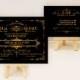 Gatsby wedding invitation sample - Art deco wedding invite sample {Galena Design}