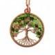 Tree-Of-Life Necklace Pendant Tree-Of-Life Jewelry Family Tree Copper Pendant Wire Tree Of Life Wire Wrapped Pendant Multicolor Pendant