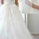 H1505 Stunning florals lace details illusion tulle princess wedding dresses